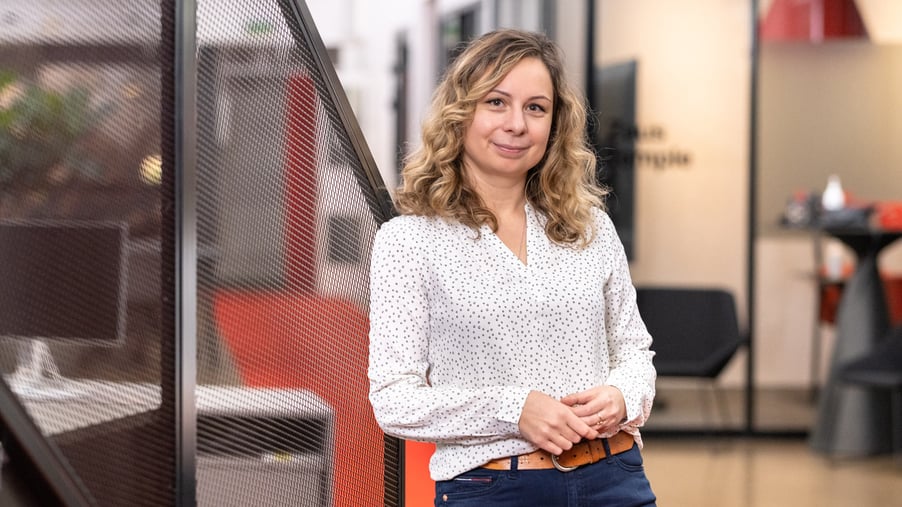 Maria works across team boundaries, and in addition to customer work her work also includes a lot of internal development work.