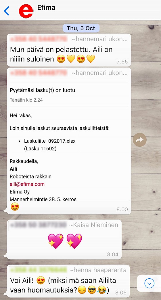 Efimalaiset ovat ottaneet ilolla ohjelmistorobotin työkaverikseen