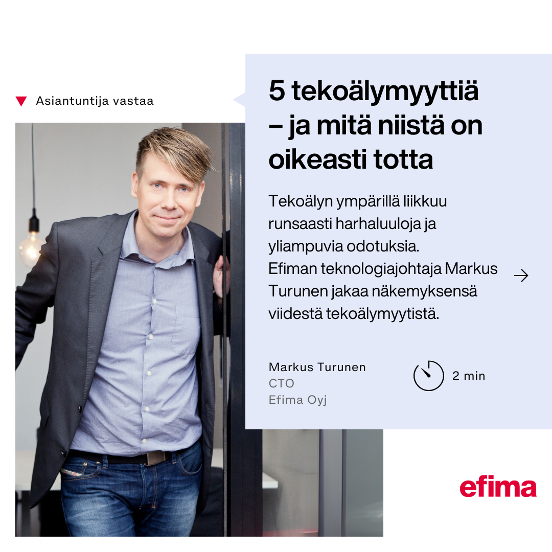 5 tekoälymyyttiä – ja mitä niistä on oikeasti totta