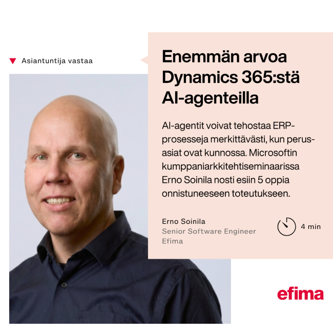 Enemmän arvoa Dynamics 365:stä AI-agenteilla