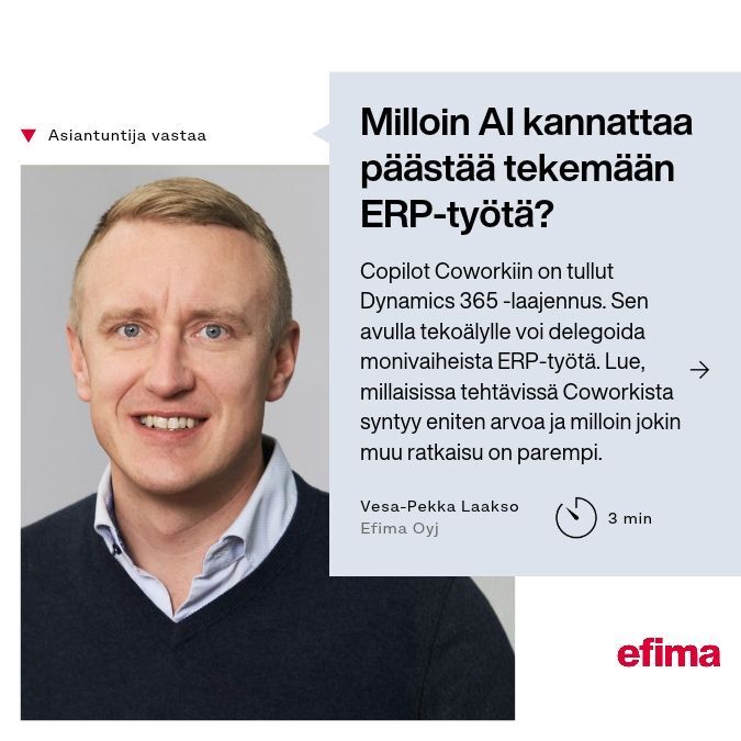 Milloin AI kannattaa päästää tekemään ERP-työtä?