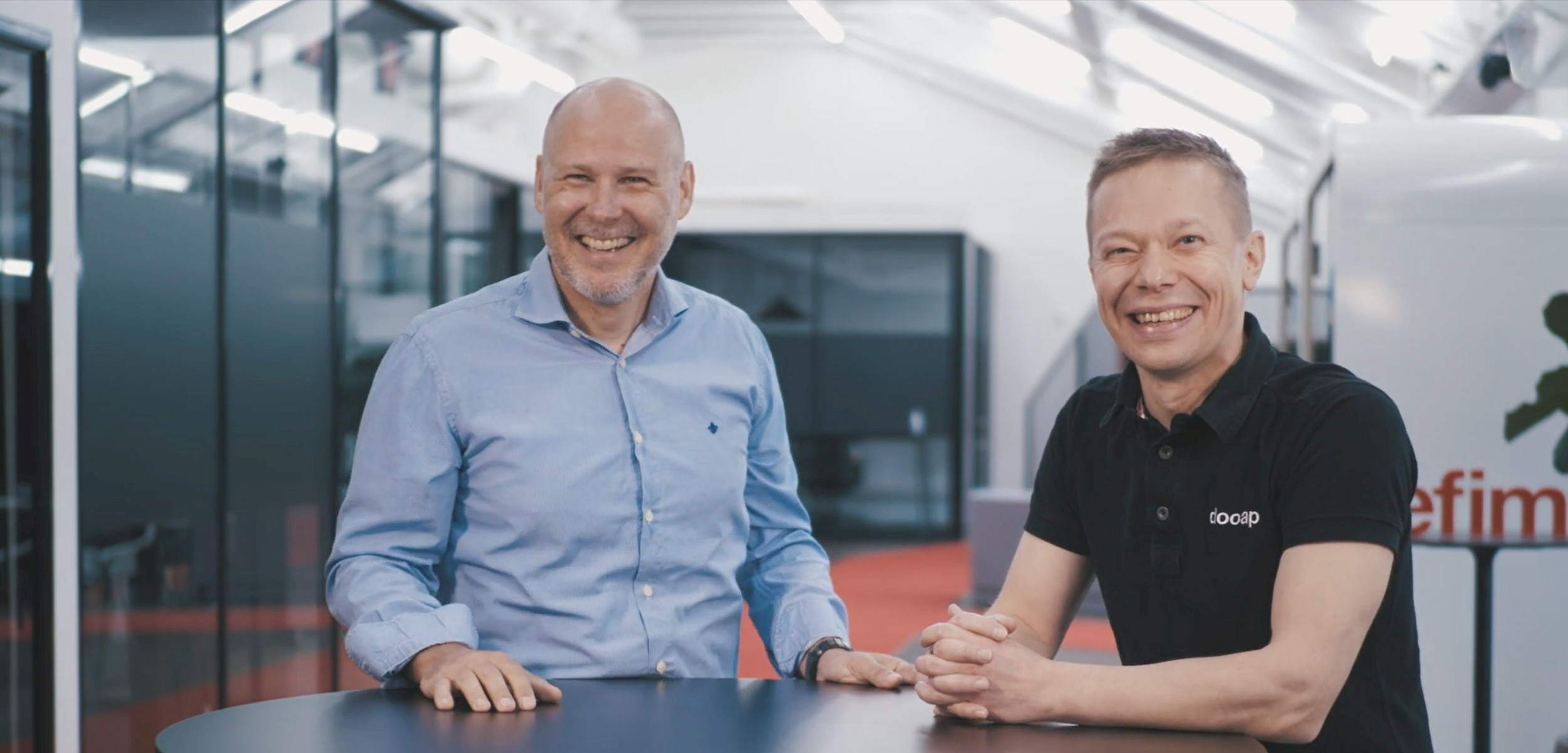 Tero Salminen and Kai Lyytinen at Efima's office Efima CEO Tero Salminen and ERP business director Kai Lyytinen are happy about the recognition that long-term work with Microsoft technologies has led to.