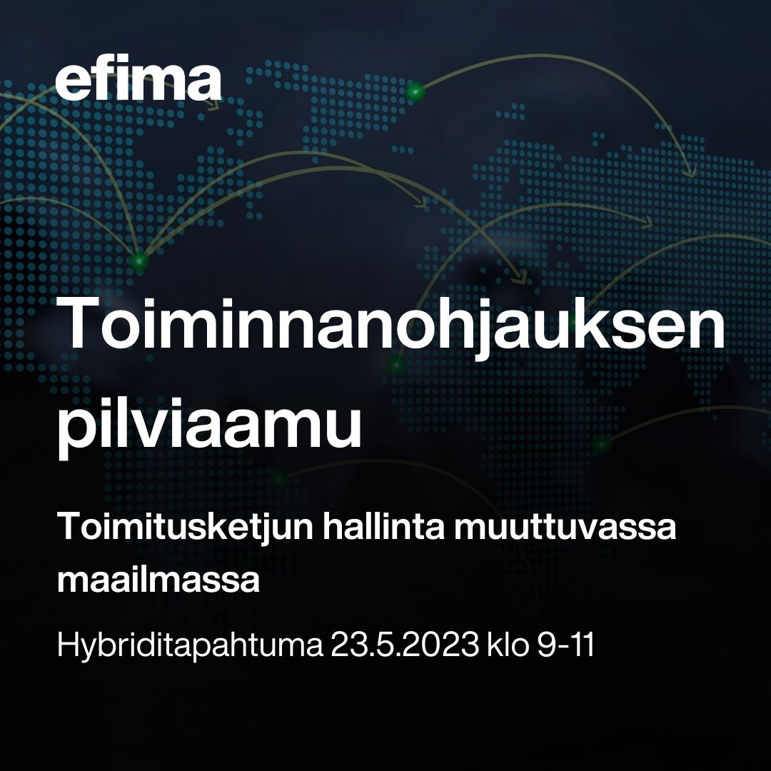 Toiminnanohjauksen pilviaamussa keskustellaan toimitusketjun hallinnasta muuttuvassa maailmassa.