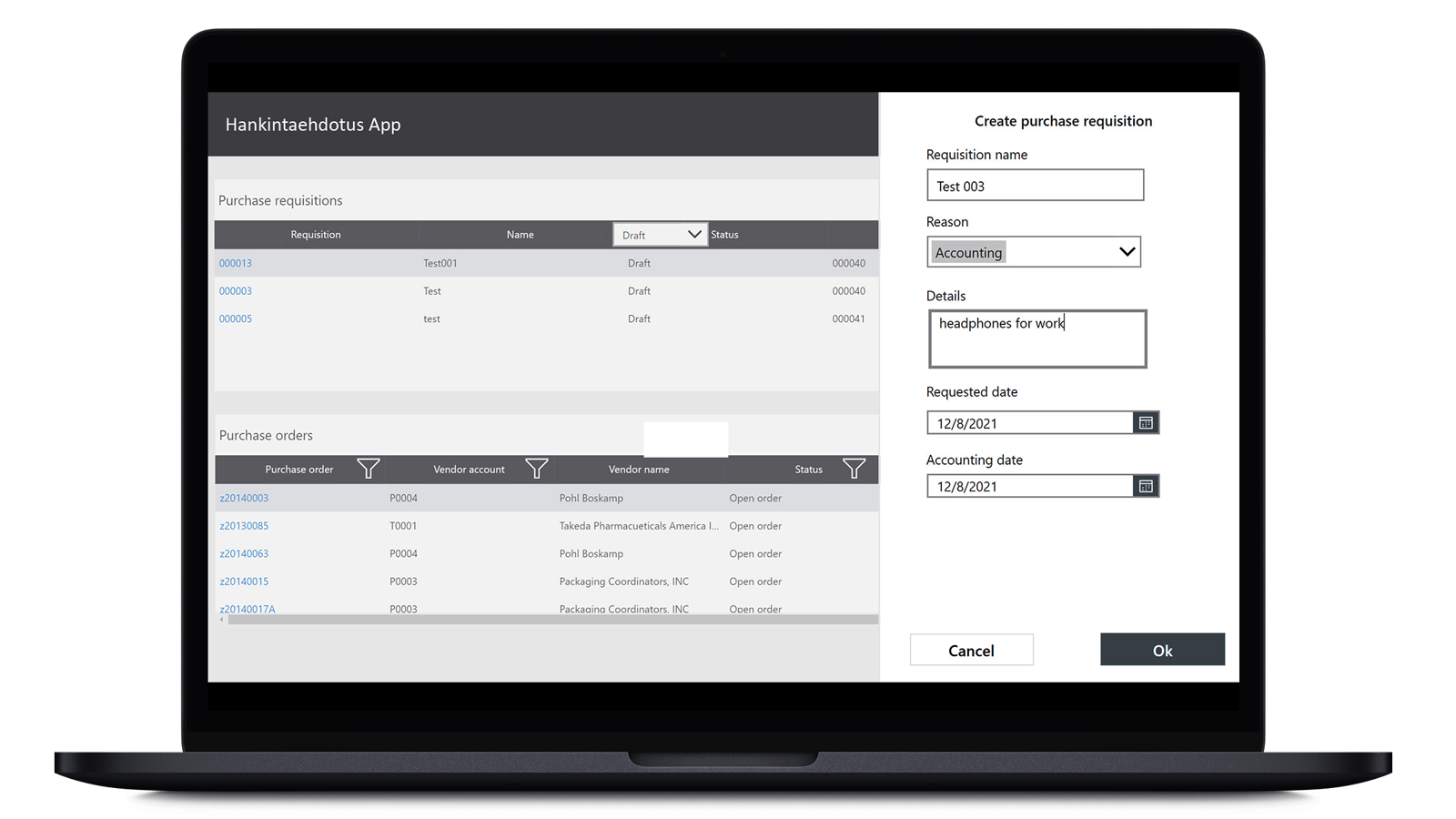 Hankintaehdotus-App Hankintaehdotus-App