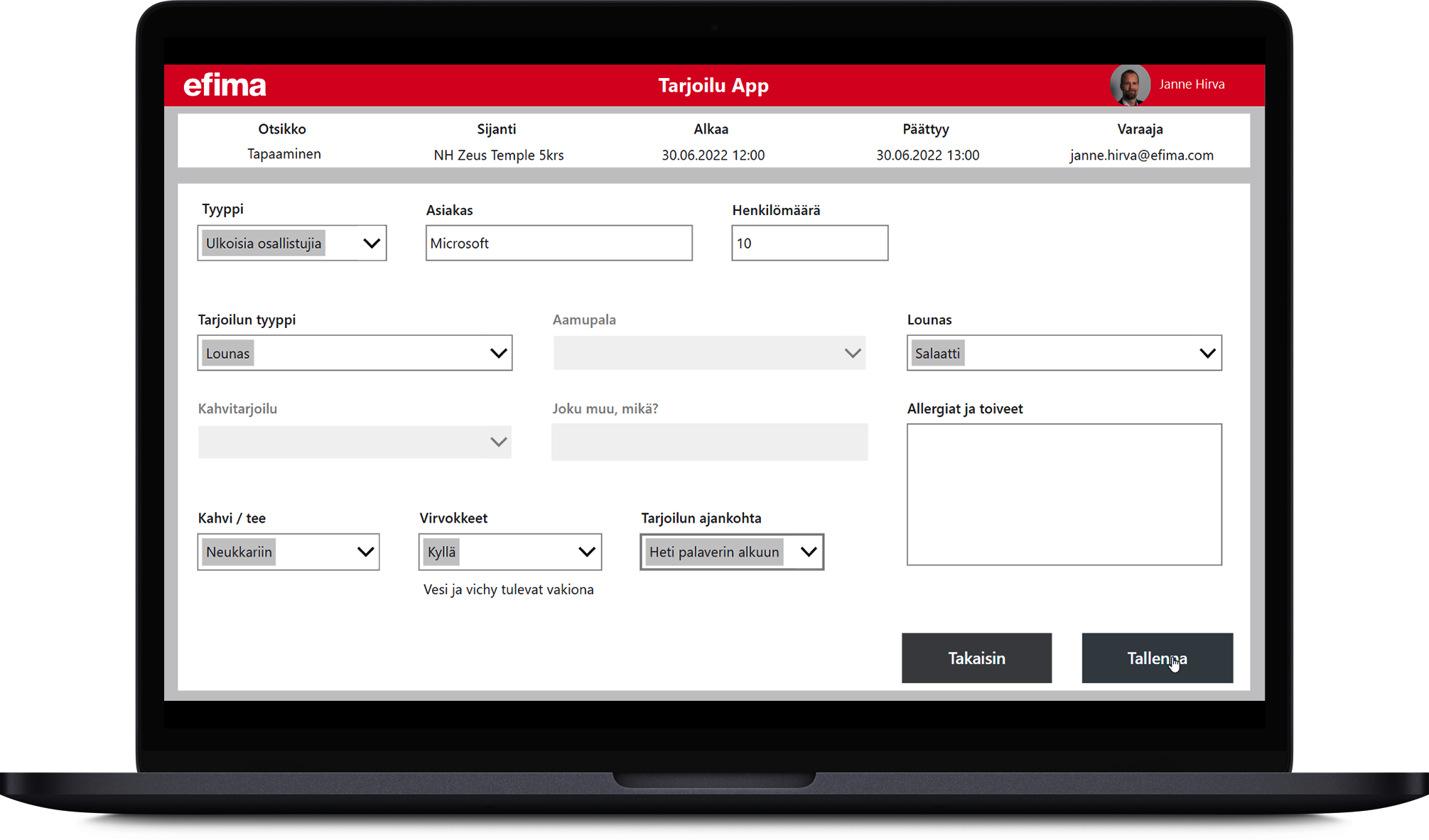 Tarjoiluapp-web Tarjoiluapp-web